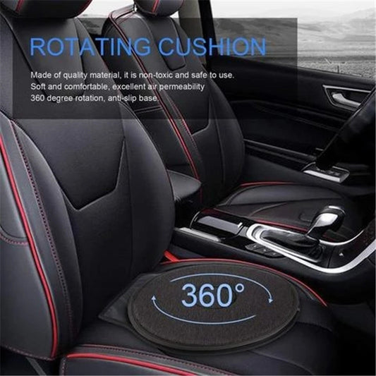 Cojín Giratorio 360° para Silla - Cómodo y Transpirable para Oficina, Auto y Hogar