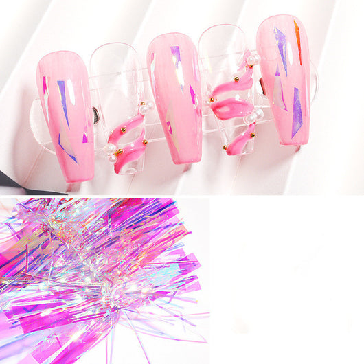 Pegatinas de Uñas Aurora con Efecto Espejo de Alto Brillo - Accesorios de Arte Nail Art - Image 5
