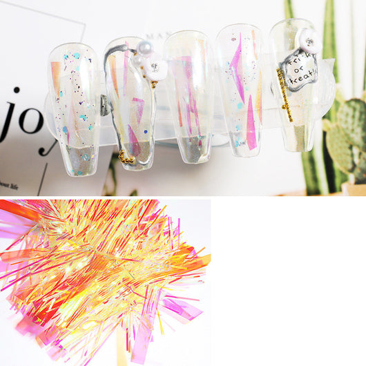 Pegatinas de Uñas Aurora con Efecto Espejo de Alto Brillo - Accesorios de Arte Nail Art - Image 8
