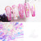 Adesivos de Unha Aurora com Efeito Espelho de Alto Brilho - Acessórios de Nail Art