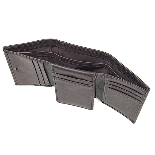 Billetera de Cuero Genuino Texturizado 2 Pliegues Unisex - Image 12