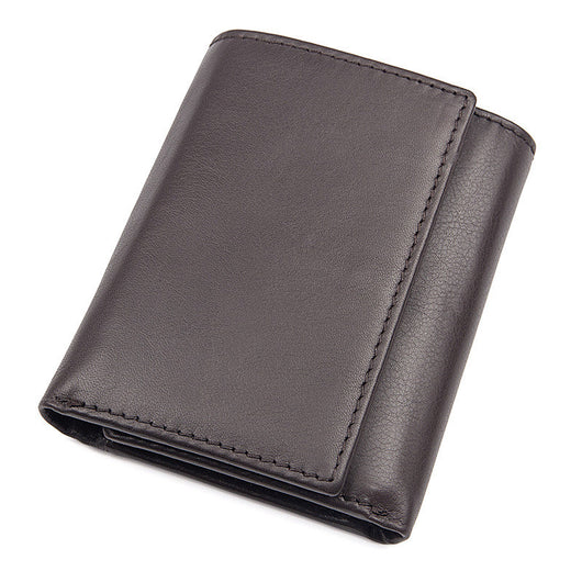 Billetera de Cuero Genuino Texturizado 2 Pliegues Unisex - Image 6