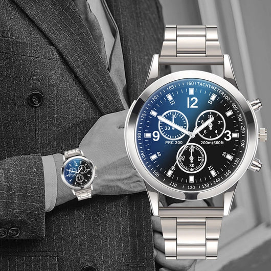 Reloj de Acero Inoxidable con Filtro de Luz Azul para Hombre - Image 15
