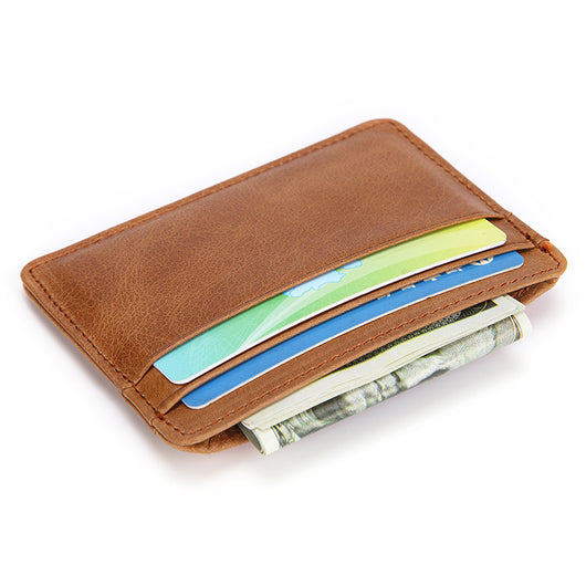 Billetera de Cuero Engrasado Vintage - Monedero Multitarjeta en Piel de Res - Image 9
