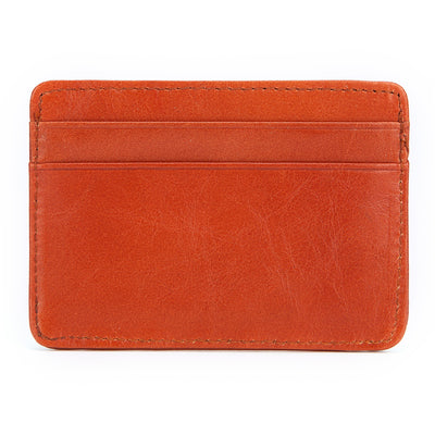 Billetera de Cuero Engrasado Vintage - Monedero Multitarjeta en Piel de Res - Image 13