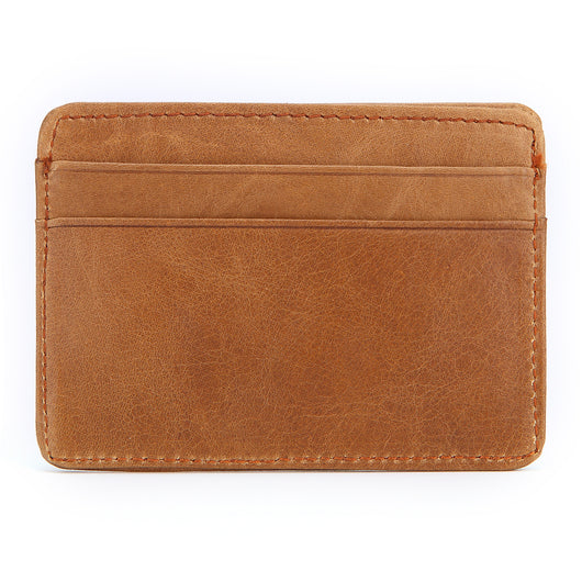 Billetera de Cuero Engrasado Vintage - Monedero Multitarjeta en Piel de Res - Image 7