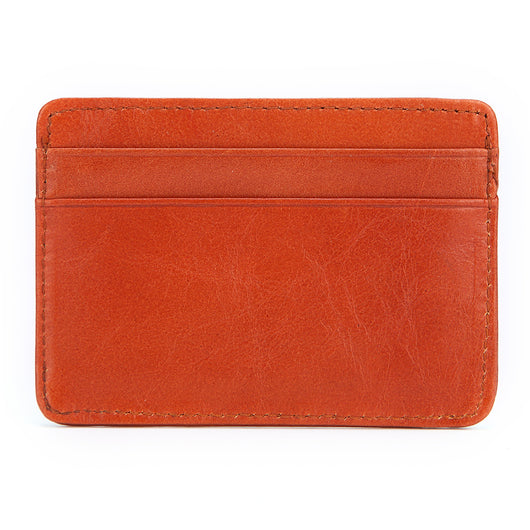 Billetera de Cuero Engrasado Vintage - Monedero Multitarjeta en Piel de Res - Image 6