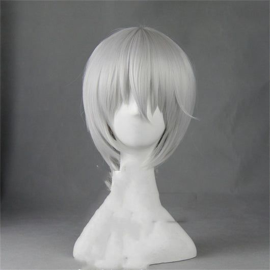 Peluca Cosplay Blanca Cabello Corto Estilo Vitality Girl - Image 4