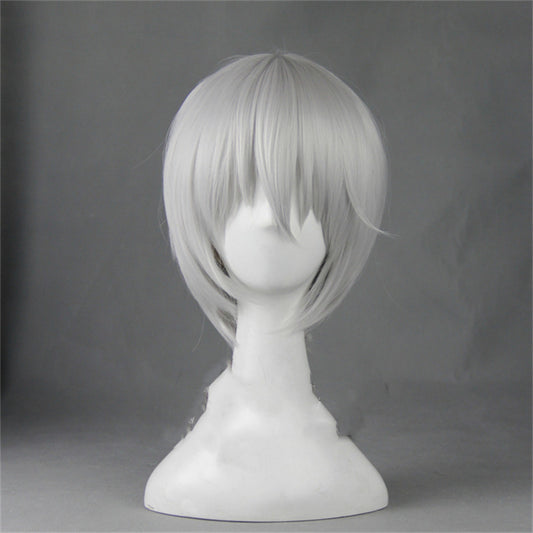 Peluca Cosplay Blanca Cabello Corto Estilo Vitality Girl