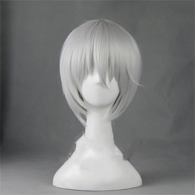 Peluca Cosplay Blanca Cabello Corto Estilo Vitality Girl