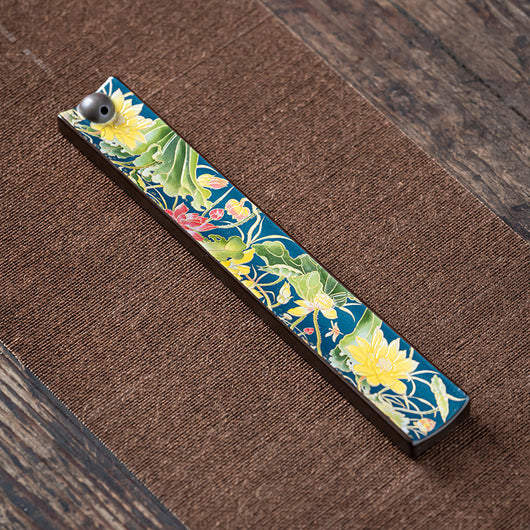 Quemador de Incienso Cloisonné Artesanal con Inserto de Cerámica - Image 12