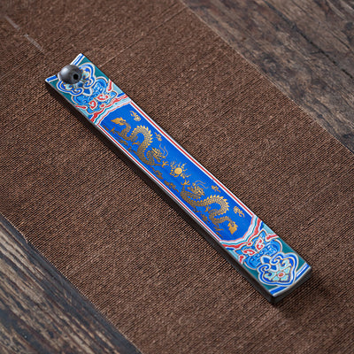 Quemador de Incienso Cloisonné Artesanal con Inserto de Cerámica - Image 2
