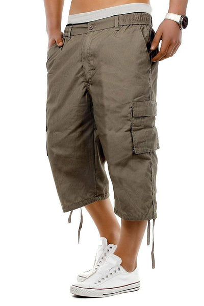 Shorts Cargo Vintage para Hombre - Estilo Militar Cómodo para Verano - Image 12