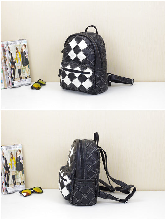 Mochila de Cuero Genuino Hecha a Mano con Contraste de Colores - Diseño Artesanal Premium - Image 6