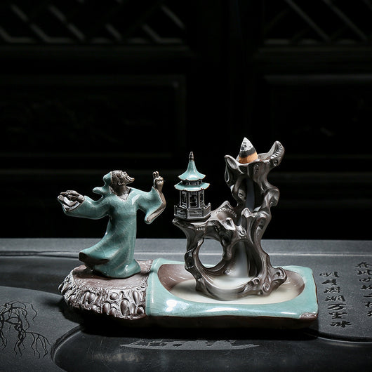 Quemador de Incienso Retroceso Cerámica Zen - Decoración Elegante para Mesa de Té - Image 10
