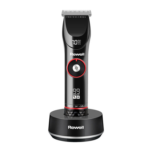 Cortadora Eléctrica Profesional Riwei Recargable para Barbería y Hogar
