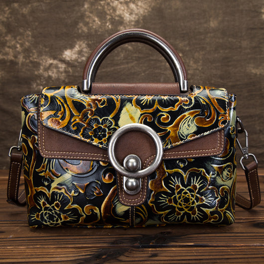 Bolso Retro Clan en Cuero Genuino para Mujer - Image 9