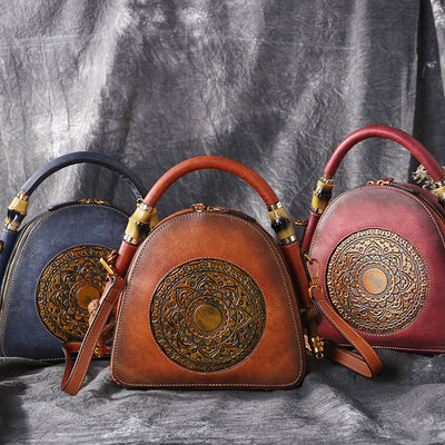 Bolso de Cuero Retro para Mujer - Estilo Vintage Clásico