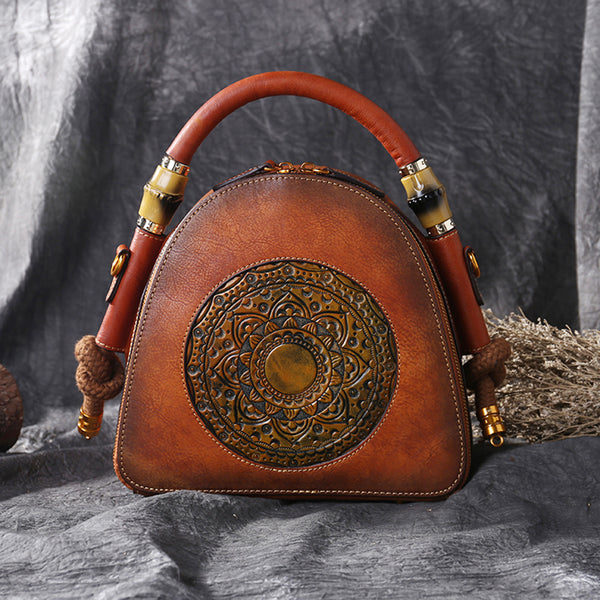 Bolso de Cuero Retro para Mujer - Estilo Vintage Clásico