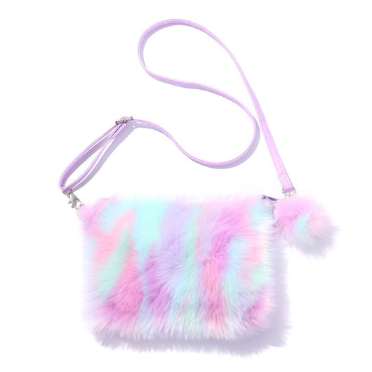 Bolsa Mensajera Arcoíris Multicolor con Correa de Hombro - Image 13