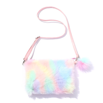 Bolsa Mensajera Arcoíris Multicolor con Correa de Hombro - Image 3