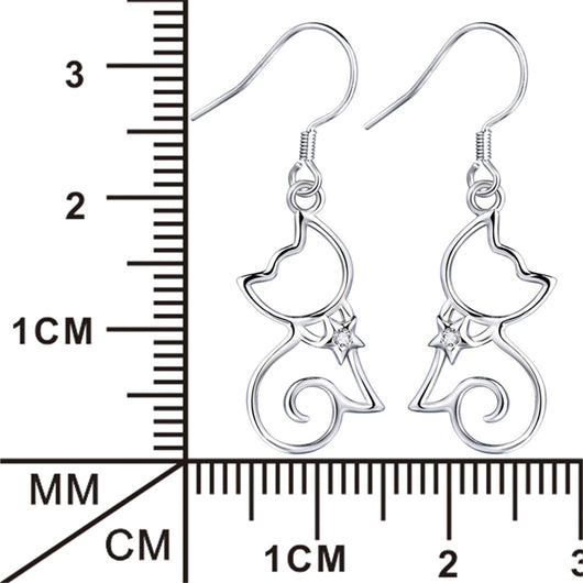Dije Gato Hueco Plateado para Mujer - Image 10
