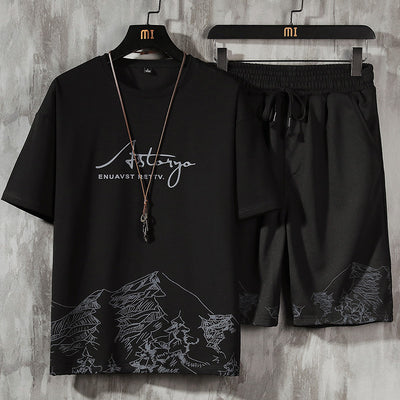 Conjunto de Shorts Sueltos de Manga Corta para Hombre - Marca de Moda - Image 10
