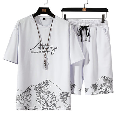 Conjunto de Shorts Sueltos de Manga Corta para Hombre - Marca de Moda - Image 9