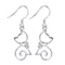 Platinum-Plated Hollow Cat Silver Female White B
