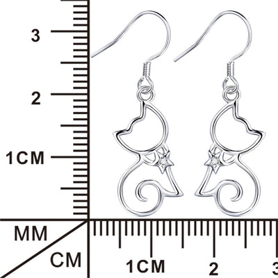 Dije Gato Hueco Plateado para Mujer - Image 3