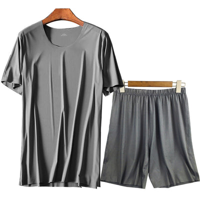 Conjunto de Pijama Casual para Hombre - Camiseta Cuello Redondo - Image 9