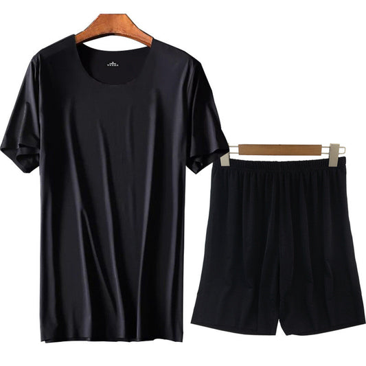 Conjunto de Pijama Casual para Hombre - Camiseta Cuello Redondo - Image 2