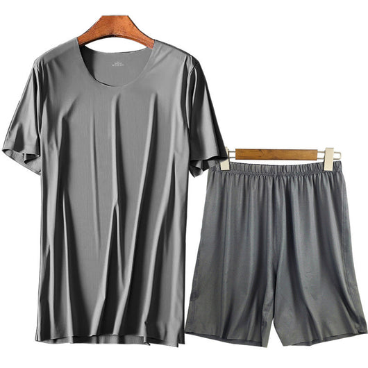 Conjunto de Pijama Casual para Hombre - Camiseta Cuello Redondo - Image 6