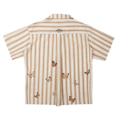 Camisa Estampado Mariposas a Rayas en Tonos Albaricoque - Image 8