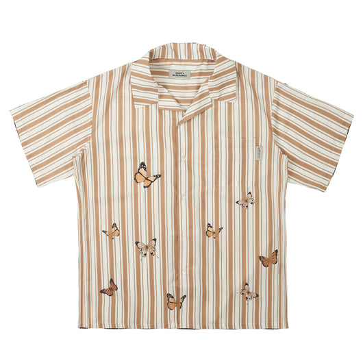 Camisa Estampado Mariposas a Rayas en Tonos Albaricoque - Image 10