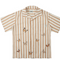 Camisa Estampado Mariposas a Rayas en Tonos Albaricoque