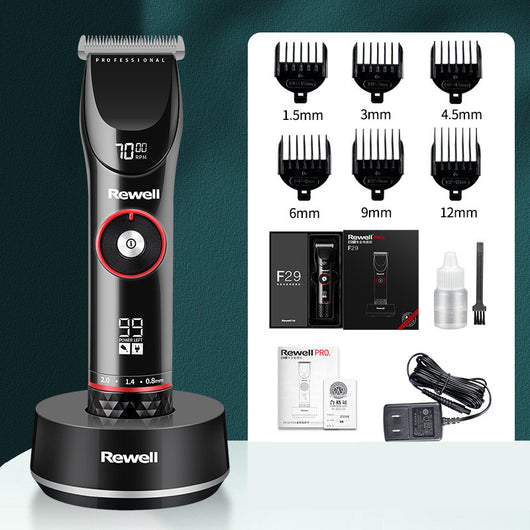 Cortadora Eléctrica Profesional Riwei Recargable para Barbería y Hogar - Image 9
