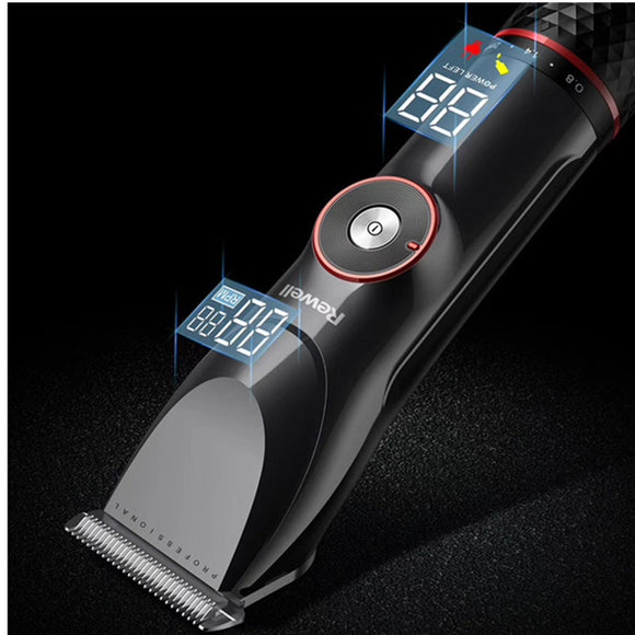 Cortadora Eléctrica Profesional Riwei Recargable para Barbería y Hogar