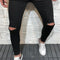 Pantalones Vaqueros Straight Leg con Rotos en las Rodillas para Hombre