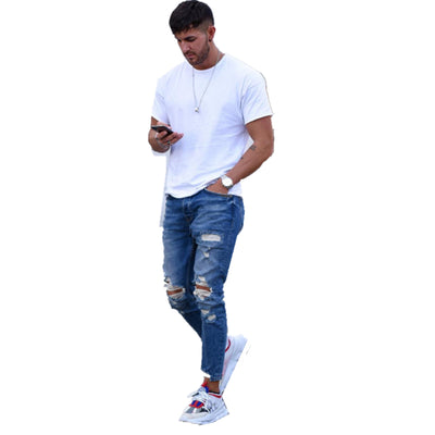 Jeans con Rotos en las Rodillas Ajuste Slim - Image 9