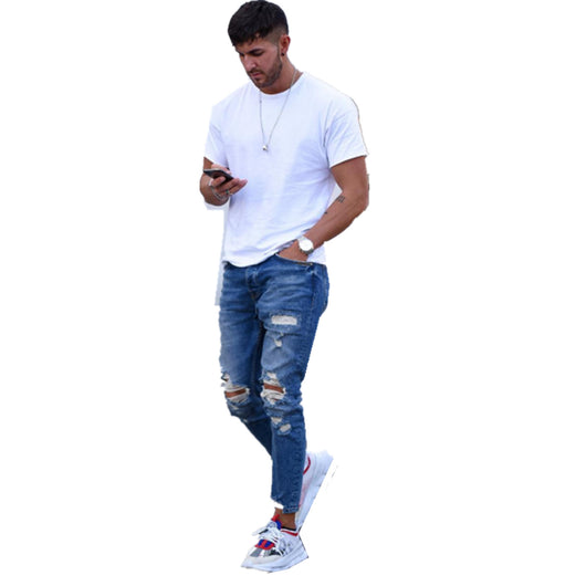 Jeans con Rotos en las Rodillas Ajuste Slim - Image 9