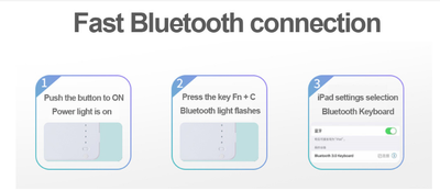 Teclado Bluetooth para Tablet con Protector y Ratón Dual Mode - Image 11