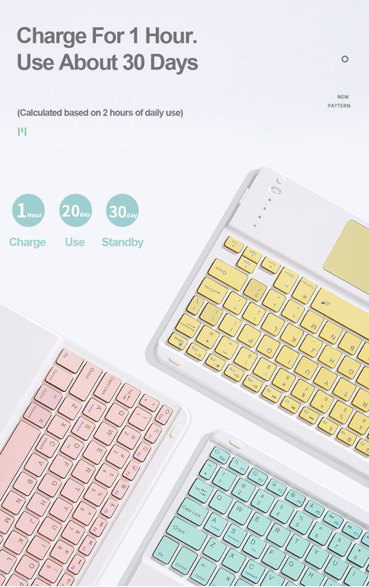 Teclado Bluetooth para Tablet con Protector y Ratón Dual Mode - Image 13