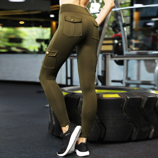 Pantalones Deportivos Cintura Alta Secado Rápido con Levantacaderas - Image 15