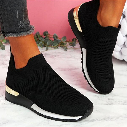 Zapatos Deportivos Tejidos de Punto Elástico para Mujer - Talla Grande - Image 10