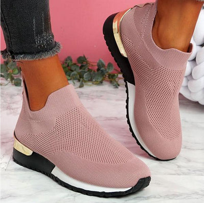 Zapatos Deportivos Tejidos de Punto Elástico para Mujer - Talla Grande - Image 5