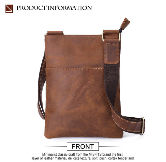 Bolsa Messenger de Cuero para Hombre - Estilo Coreano Multifuncional - Image 11