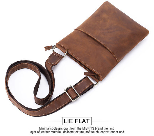 Bolsa Messenger de Cuero para Hombre - Estilo Coreano Multifuncional - Image 12