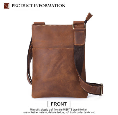 Bolsa Messenger de Cuero para Hombre - Estilo Coreano Multifuncional - Image 3