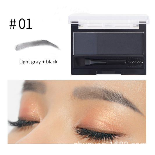 Polvo de Cejas Dual Waterproof DNM - Fórmula Larga Duración con Aplicador